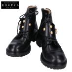 FENDI フェンディ スタッズ アンクルコンバットブーツ/ シューズ 37 ブラック レディース