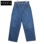 ショッピングused 新品 SCYE BASIC サイベーシックス 5724-83520 Selvedge Denim Used Wash Wide Leg Jeans ボタンフライ デニムパンツ 28