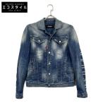 ショッピングディースクエアード DSQUARED2 ディースクエアード S74AM1061 インディゴ デニムジャケット インディゴ 42 ジャケット デニム メンズ 中古