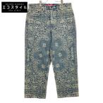 Supreme シュプリーム 25SS ブルー Bandana Jacquard Baggy デニムパンツ ブルー 34 ボトムス コットン メンズ 中古