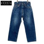 EVISU エヴィス Lot.2001 No.2 インディゴ ファイヤーパターン デニムパンツ　カモメ インディゴ 32 ボトムス デニム メンズ 中古