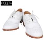 新品同様/  Church's チャーチ 8888969 BURWOOD バーウッド メダリオン ウィングチップ レザーシューズ 40 1/2 ホワイト メンズ