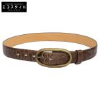 J&MDavidson J and M Davidson черный ko type вдавлено . кожаный ремень 80/32 Brown мужской 