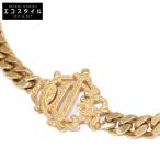  прекрасный товар / Christian Dior Christian Dior эмблема плоский браслет Gold женский 