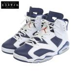NIKE ナイキ Air Jordan 6 Retro シューズ メンズ White and Midnight Navy ホワイト ネイビー 27cm