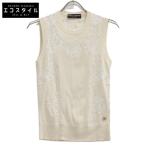 DOLCE&GABBANA ドルチェアンドガッバーナ FXJ26T/JEM07 カシミヤ/シルク レースニット アイボリー 38 トップス カシミア レディース 中古
