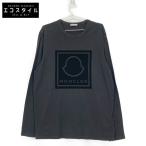 MONCLER モンクレール 21年製 MAGLIA T-SHIRT ブラック L トップス コットン メンズ 中古