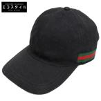 /国内正規 GUCCI グッチ 200035 KQWBG オリジナルGGキャンバス ベースボール キャップ 帽子 M 58 ブラック メンズ