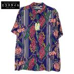 SUN SURF サンサーフ SS34448 RAYON S/S GINGER BLOSSOM ブルー L トップス レーヨン メンズ 中古