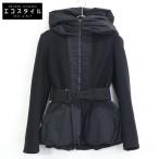 ショッピングmoncler MONCLER モンクレール FER プルミエールライン ウール切替 ダウン ジャケット 0 ブラック レディース