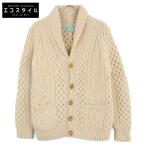 ショッピングショール INVERALLAN インバーアラン アイボリー ウール 3A ショールカーディガン オフホワイト 表記なし トップス ウール メンズ 中古