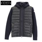 ショッピングmoncler MONCLER モンクレール  MGLIONE TRICOT CARDIGAN ジャケット S ブラック×ネイビー メンズ