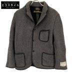 ショッピングブラックレーベル RUDE GALLERY ルードギャラリー ブラックレーベル ×ブラウンズビーチ ビーチジャケット グレー L ジャケット ウール メンズ 中古