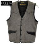 ショッピングブラックレーベル RUDE GALLERY ルードギャラリー ブラックレーベル ×ブラウンズビーチ ビーチベスト グレー L ベスト メンズ 中古