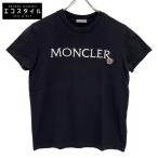 MONCLER モンクレール 22年製 MAGLIA MANICHE CORTE S/S Tシャツ ブラック S トップス レディース 中古