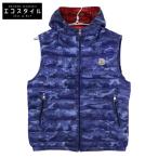 MONCLER モンクレール PATRICK GILET カモフラ フーディダウン ベスト 1 ブルー メンズ