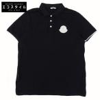 美品 MOCNLER モンクレール モンクレ MAGLIA POLO MANICA CORTA ポロシャツ トップス メンズ ネイビー L G10918A72400