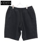BURBERRY バーバリー 8050894 ブラック ロゴ ハーフショートパンツ ブラック L ボトムス コットン メンズ 中古