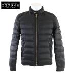 美品/国内正規/23年製 PRADA プラダ SGH071 R232 アームトライアングルロゴプレート ダウンジャケット 44 ブラック メンズ