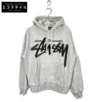 STUSSY ステューシー グレー DIZZY STOCK HOODIE パーカー グレー S トップス コットン メンズ 中古