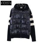 美品/23年製 MONCLER モンクレール I20919B00017 CARDIGAN TRICOT パネル ニット切替 フーディダウンジャケット L メンズ