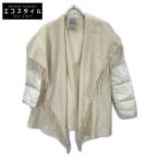 美品/国内正規/22年製 MONCLER モンクレール H20933G00026 CAPE アームダウン切替 ケープ/ポンチョ M ホワイト レディース