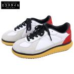 新品同様/ onitsuka tiger オニツカタイガー 1183C217 ホワイト×レッド DELECITY L シューズ 23.5 レディース