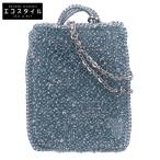 美品/ ANTEPRIMA アンテプリマ スタンダード2 スモール 2WAYミニワイヤーバッグ チェーロシルバー レディース