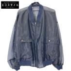 ショッピングused Jean Paul GAULTIER HOMME ジャンポールゴルチエオム ネイビー オーガンジー ボンバージャケット ジャケット M ネイビー メンズ