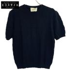 FENDI フェンディ 22年 FZY443 ブラック ズッカ 半袖ニットセーター ブラック 48 スカート コットン レディース 中古
