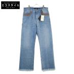FENDI フェンディ 22年製 FLP317 ブルーカットオフ デニムパンツ ブルー 35 ボトムス デニム メンズ 中古