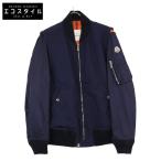 ショッピングmoncler MONCLER モンクレール D10914012385 MONTUSSAN ネイビー×オレンジ ボンバージャケット ネイビー×オレンジ 3 ジャケット コットン メンズ 中古