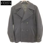 ショッピングBURBERRY BURBERRY BLACK LABEL バーバリーブラックレーベル D1F70-213-28 ネイビー ウール Pコート ネイビー M コート ウール メンズ 中古