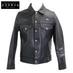 ショッピングギャルソン 美品   Lewis Leathers ルイスレザー xコムデギャルソン KZ-J010 ホースハイド 3rd 988 ウエスタン ジャケット ブラック メンズ