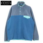 ショッピングパタゴニア patagonia パタゴニア 25551FA22 メンズ・ライトウェイト・シンチラ・スナップT・プルオーバー フリース ジャケット XL グレー×ブルー