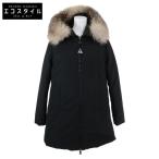 美品   MONCLER モンクレール 美品 E20934987125 19年 BLAVET フォックスファー ダウンジャケット 1 ブラック レディース