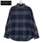 Supreme シュプリーム 21SS Plaid Flannel Shirt グレー トップス コットン メンズ 中古