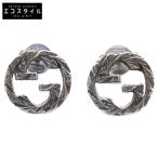 GUCCI グッチ Ag925 インターロッキングG ピアス シルバー レディース