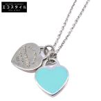 TIFFANY＆Co. ティファニー AG925 リターントゥティファニー ティファニーブルー ミニ ダブル ハート タグ ペンダント ネックレス