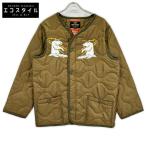 HOUSTON �q���[�X�g�� �J�[�L �A���X�J�N�}�h�J EMBROIDERY M-65 JACKET LINER �J�[�L M �W���P�b�g �|���G�X�e�� �����Y ����