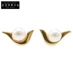 美品 MIKIMOTO ミキモト K18 7.5mmパール ピアス イエローゴールド レディース