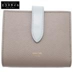 CELINE セリーヌ 23年 10H263BRU SMALL STRAP WALLET スモール ストラップ ウォレット グレー/ブルー レディース