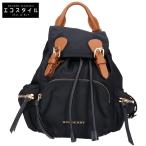 美品 BURBERRY バーバリー 4016617 ナイロン/レザー チェーン バックパック リュック・デイパック ブラック/ブラウン レディース