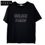 CELINE セリーヌ 2X26J671Q 23AW スタッズロゴ Tシャツ ブラック L トップス コットン メンズ 中古