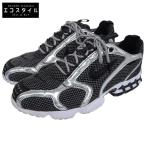 NIKE ナイキ ×stussy AIR ZOOM SPIRIDON CAGE 2メッシュスニーカー シューズ メンズ ブラック×シルバー 28.0cm CU1854ー001
