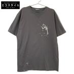DIOR ディオール 283J685B0554 ×トラヴィス グレー 22AW Tシャツ グレー L トップス コットン メンズ 中古