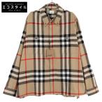 BURBERRY バーバリー 22AW ベージュ 8058584 ヴィンテージ チェック ボタン フロント ウールシャツ ベージュ XL トップス ウール メンズ 中古