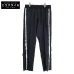 ショッピングディースクエアード DSQUARED2 ディースクエアード 新品未使用 S74KB0154 ジムフィット 装飾シルク ウールパンツ ボトムス 50 ブラック メンズ