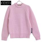 ショッピンググッチ GUCCI グッチ 763318 ベビーピンク クルーネック リブニット ピンク XS トップス ウール メンズ 中古
