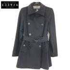 BURBERRY LONDON バーバリーロンドン ブラック FN022-870-09 ウール×アンゴラ トレンチコート ブラック 36 コート アンゴラ レディース 中古